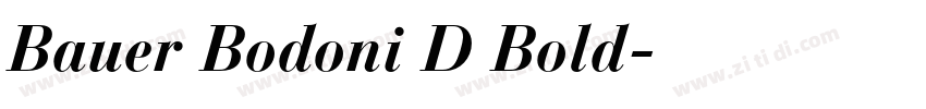 Bauer Bodoni D Bold字体转换 Bauer Bodoni D Bold字体转换